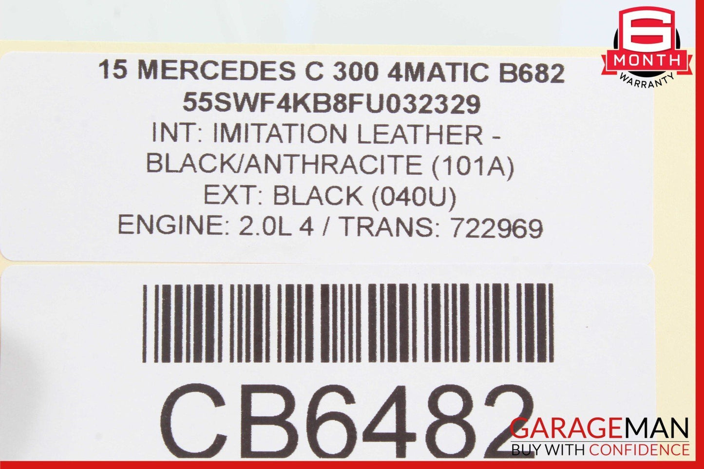 15-20 Mercedes W205 C300 C350e Rear Right Door Lock Latch Actuator OEM