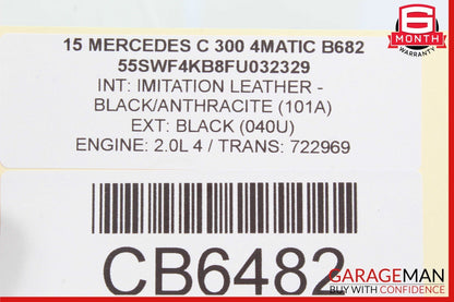 15-20 Mercedes W205 C300 C350e Rear Right Door Lock Latch Actuator OEM