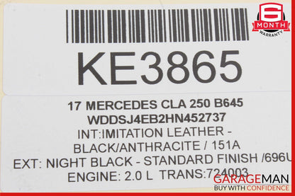 14-18 Mercedes W117 CLA250 Front Right Side Interior Door Trim Panel Cover OEM