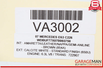 03-11 Mercedes W211 E63 AMG Rear Right Side Thrust Arm Lower Control Arm OEM