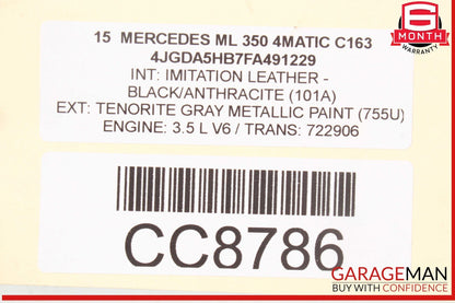 12-16 Mercedes W166 ML350 GL450 722.9 7G Automatic Transmission 722.909 OEM 122k