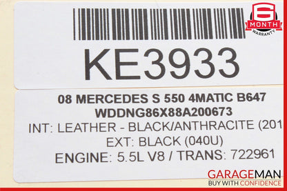 07-13 Mercedes W221 S550 CL63 AMG Rear Trunk Lid Lock Latch Actuator OEM