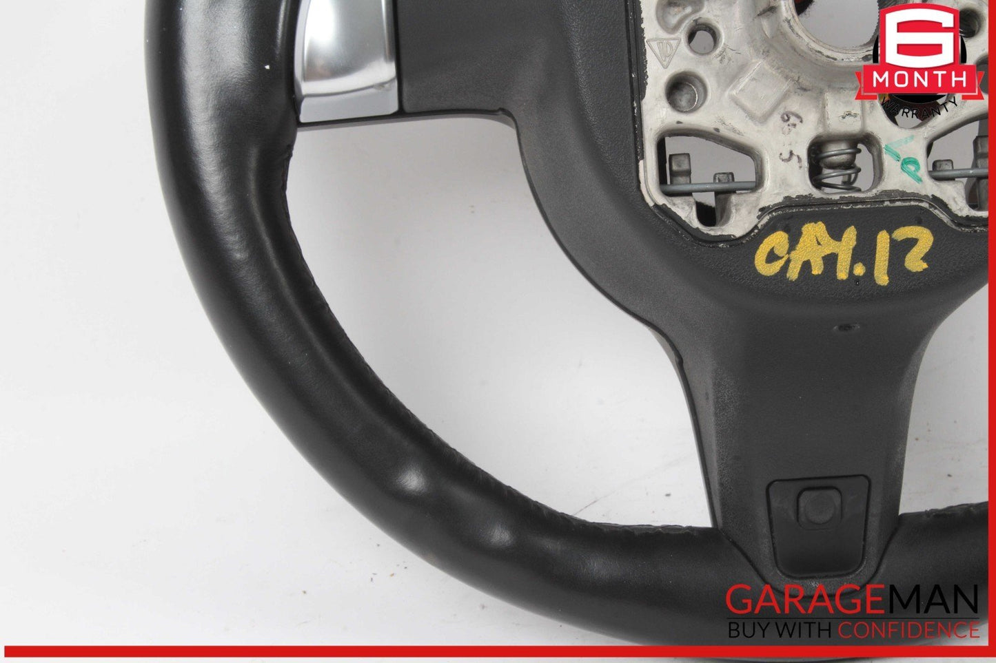 11-14 Porsche Cayenne 958 Steering Wheel w/ Paddle Shifters Black OEM