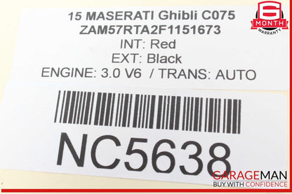 14-19 Maserati Ghibli Rear Right and Left Side Shock Absorber Struts Set OEM
