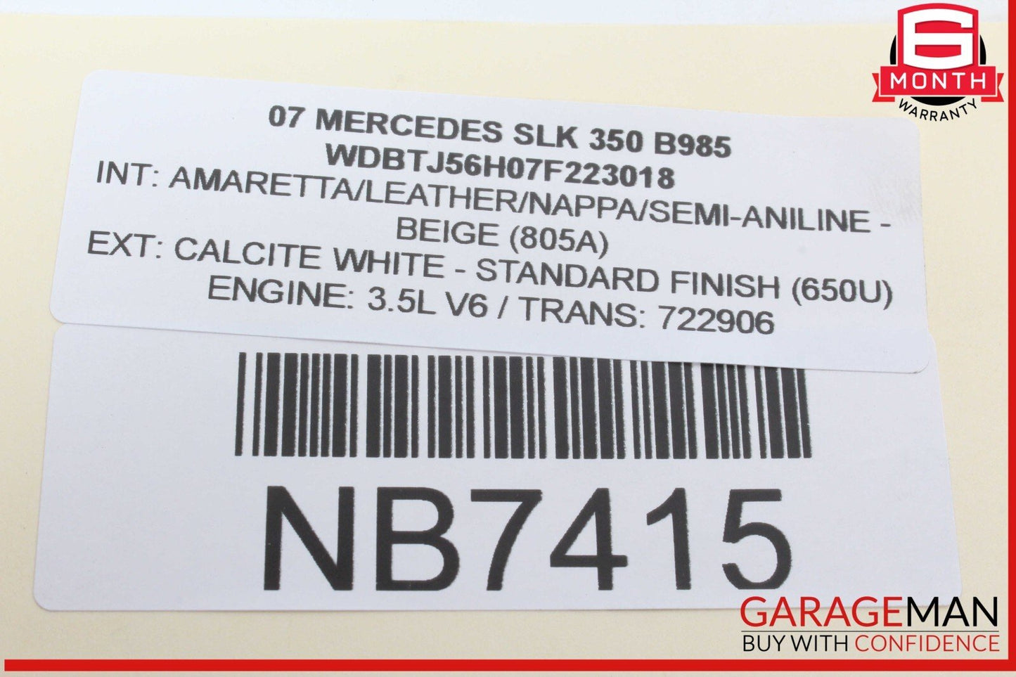 03-09 Mercedes W209 CLK350 Rear Right and Left Shock Strut Absorber Set OEM