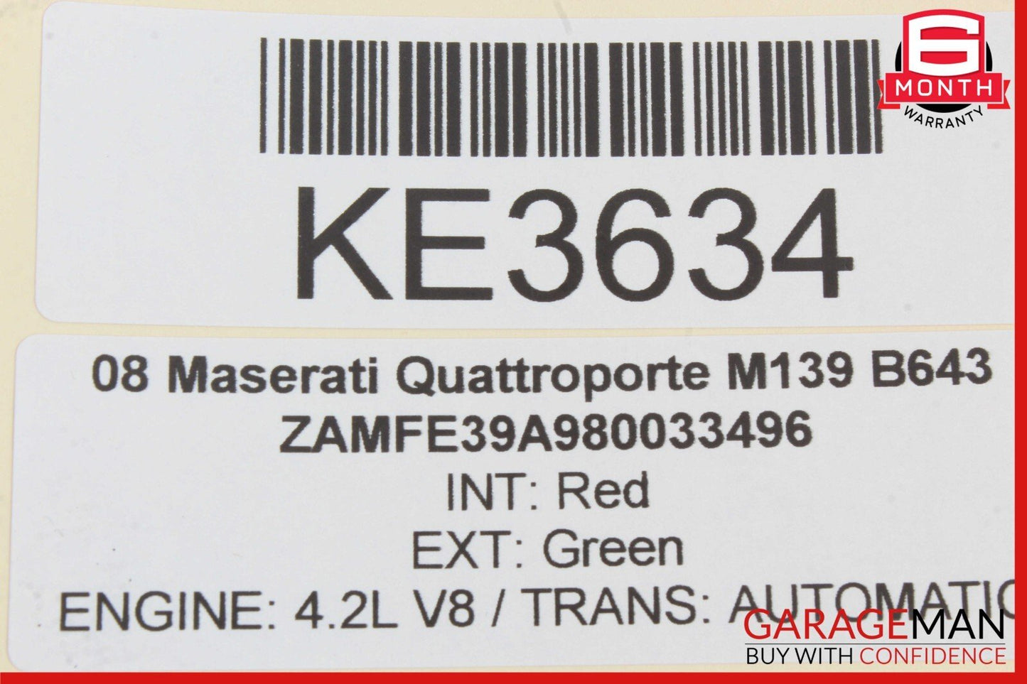 03-13 Maserati Quattroporte M139 Dashboard Glove Box Compartment Cover OEM