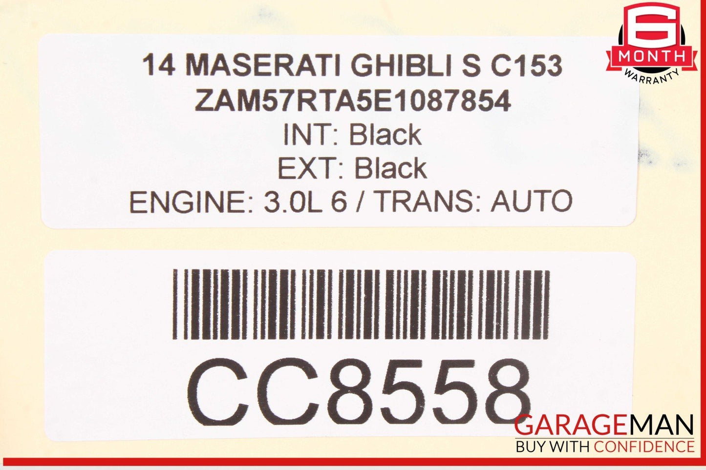 14-17 Maserati Ghibli S Q4 AWD 8G Auto Trans Automatic Transmission Assy 201k