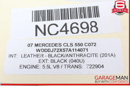 06-09 Mercedes W219 CLS550 E550 4 Spoke Steering Wheel Black OEM
