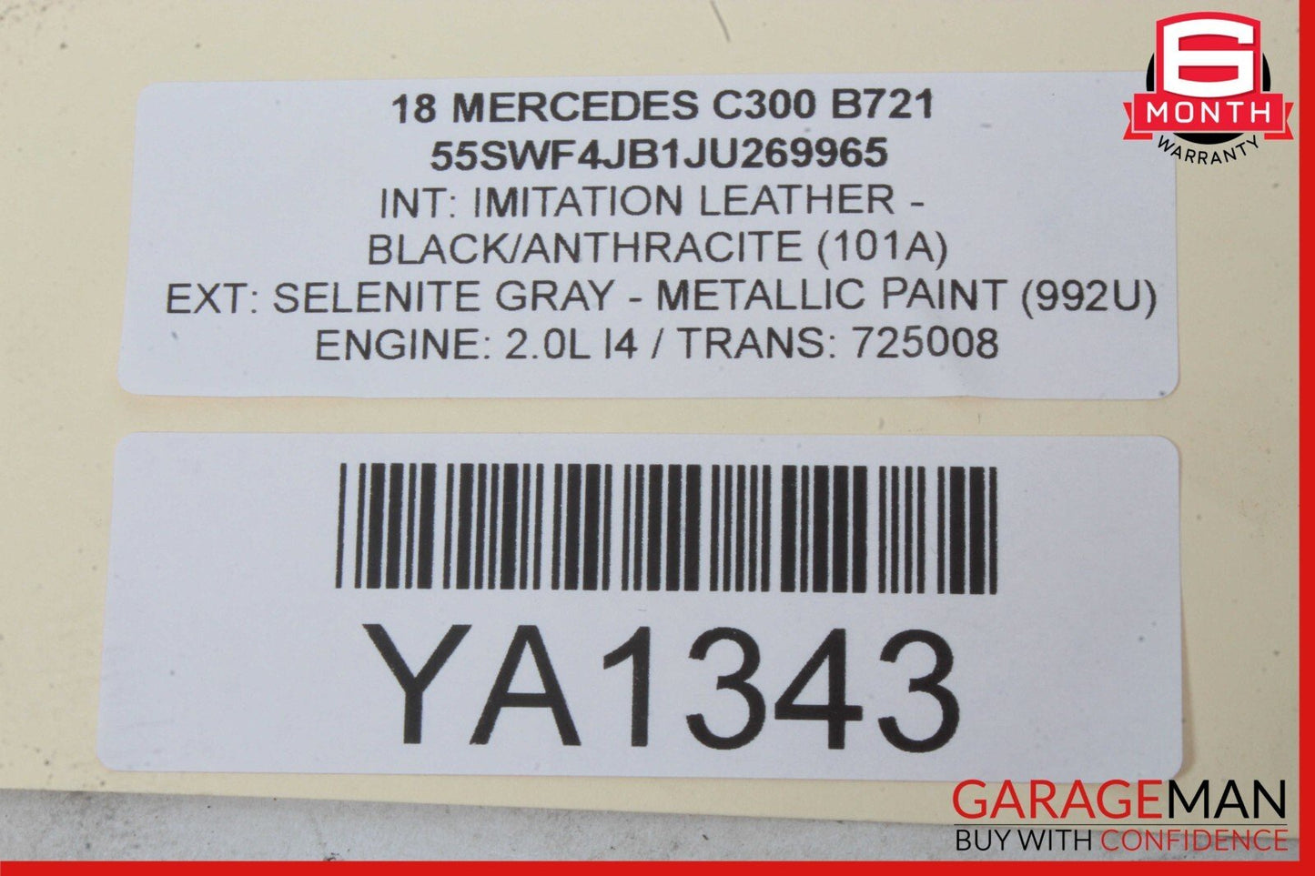 15-18 Mercedes W205 C300 AM FM CD Player Radio Receiver Module Unit