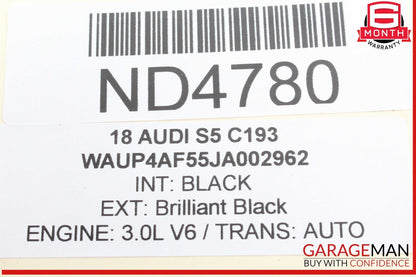 18-24 Audi S5 Front Left Driver Side Bumper Foglight Fog Light Grille Cover OEM