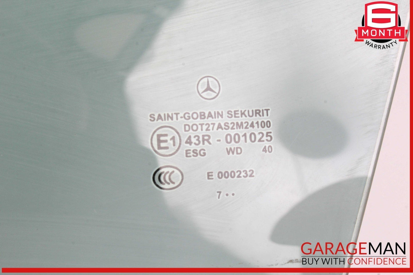 05-11 Mercedes R171 SLK300 Front Left Driver Side Door Window Auto Glass OEM