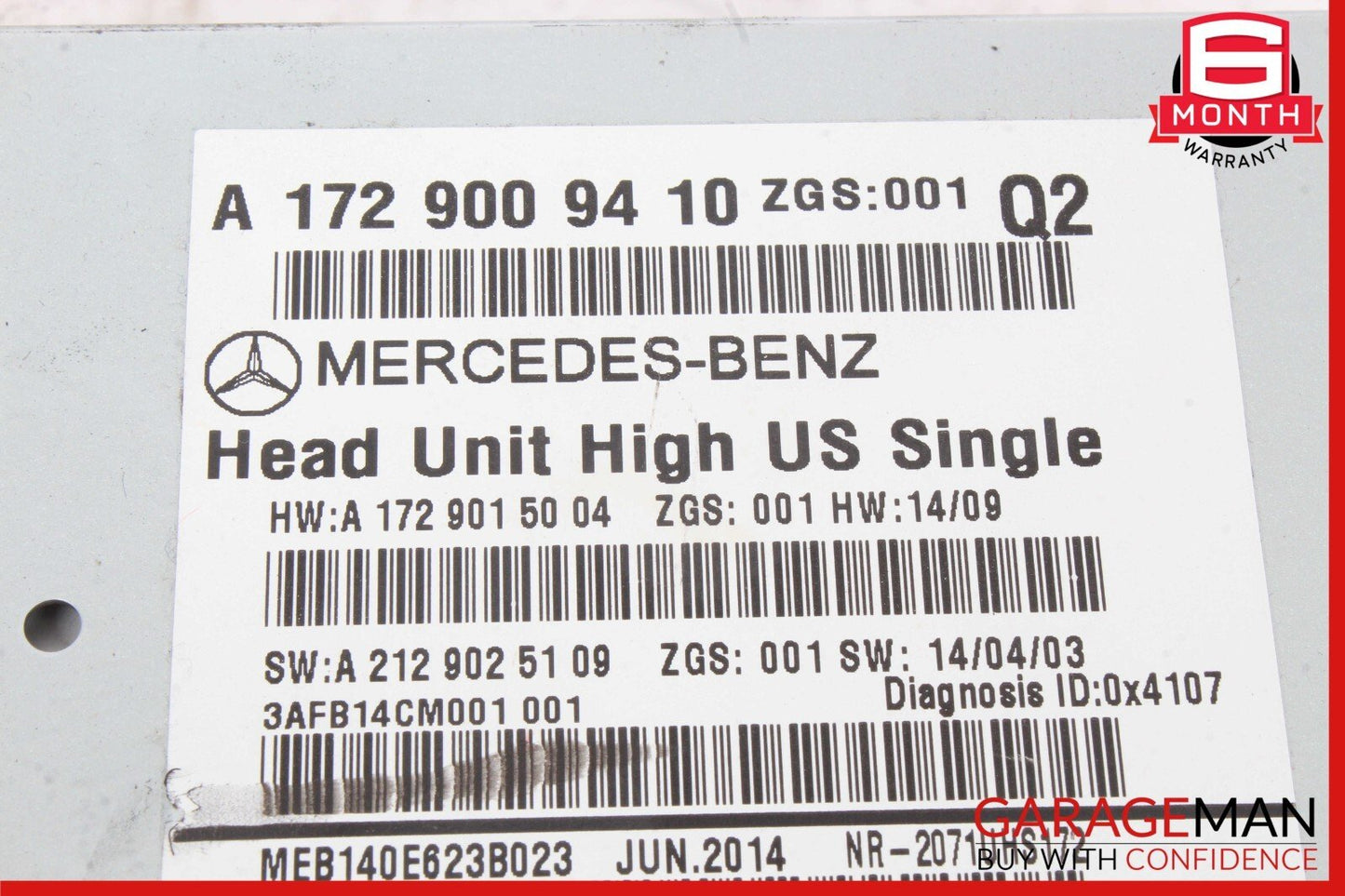 12-16 Mercedes R172 SLK250 SLK300 Navigation Command Head Unit DVD CD Audio OEM