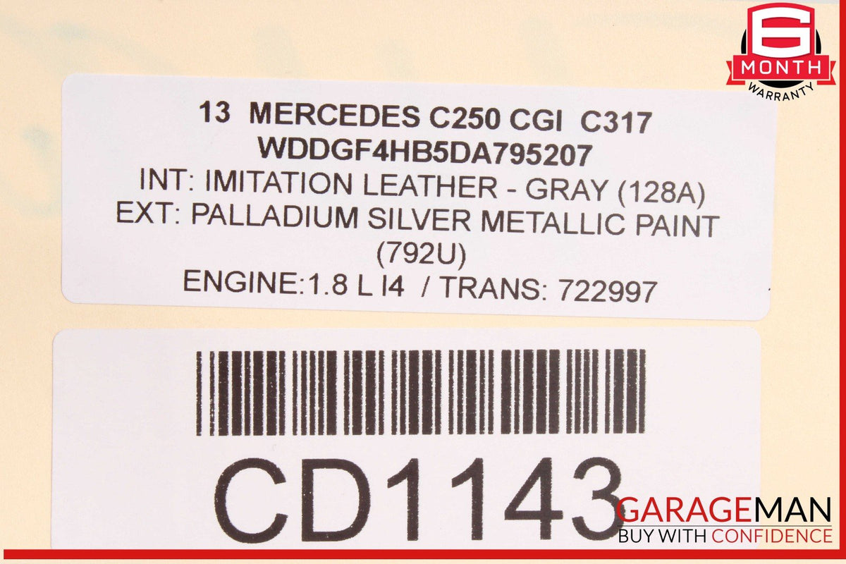 12-15 Mercedes R172 SLK250 C250 1.8L Engine Motor Block Assembly OEM 189k