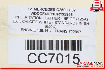 12-15 Mercedes W204 C250 7G Tronic Automatic Transmission Assy 722.997 OEM 149k
