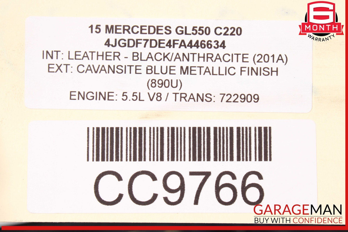 13-16 Mercedes X166 GL450 GL550 Front Hood Bonnet Panel Assembly OEM