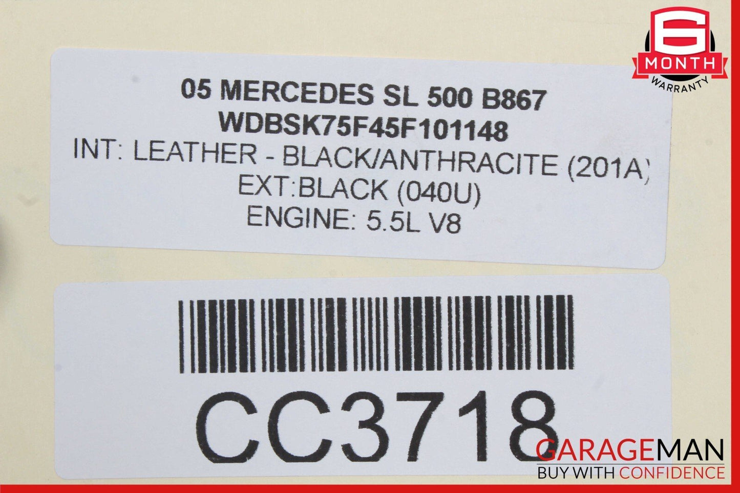 03-06 Mercedes SL500 Rear Right Spindle Knuckle Hub Driveshaft Rotor Disc Assy