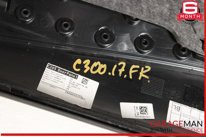 17-21 Mercedes W205 C300 C63 AMG Coupe Front Right Side Interior Door Panel OEM