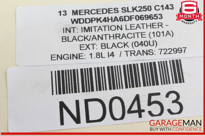 09-19 Mercedes R172 SLK250 Rear Bumper Exhaust Muffler Tips Set of 2 OEM
