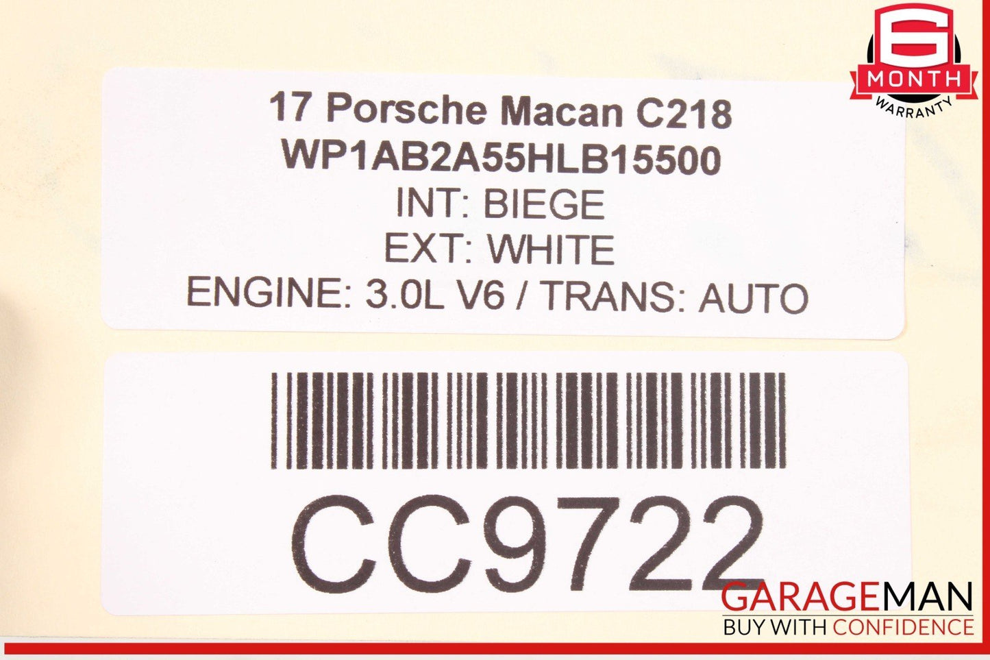 15-21 Porsche Macan 95B Gas Gasoline Fuel Tank Reservoir Assembly OEM