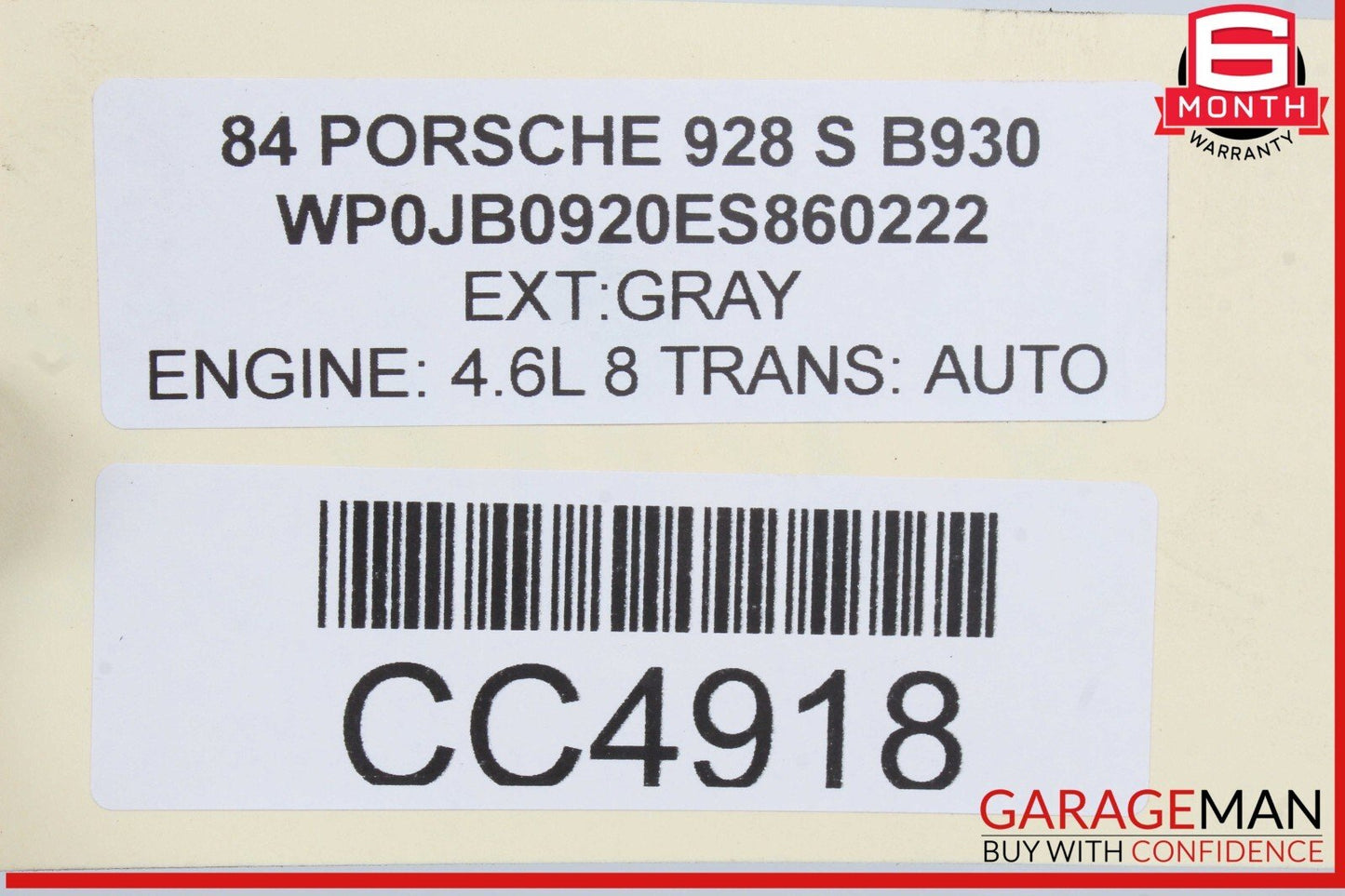 84-85 Porsche 928 S RWD Automatic Transmission Transaxle OEM 268k