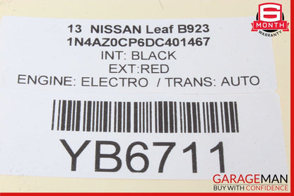 11-12 Nissan Leaf Front Left Driver Side Door Rear View Mirror Red OEM
