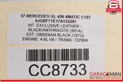Mercedes X164 GL450 722.9 7G 4Matic Automatic Transmission 722.904 OEM 198k