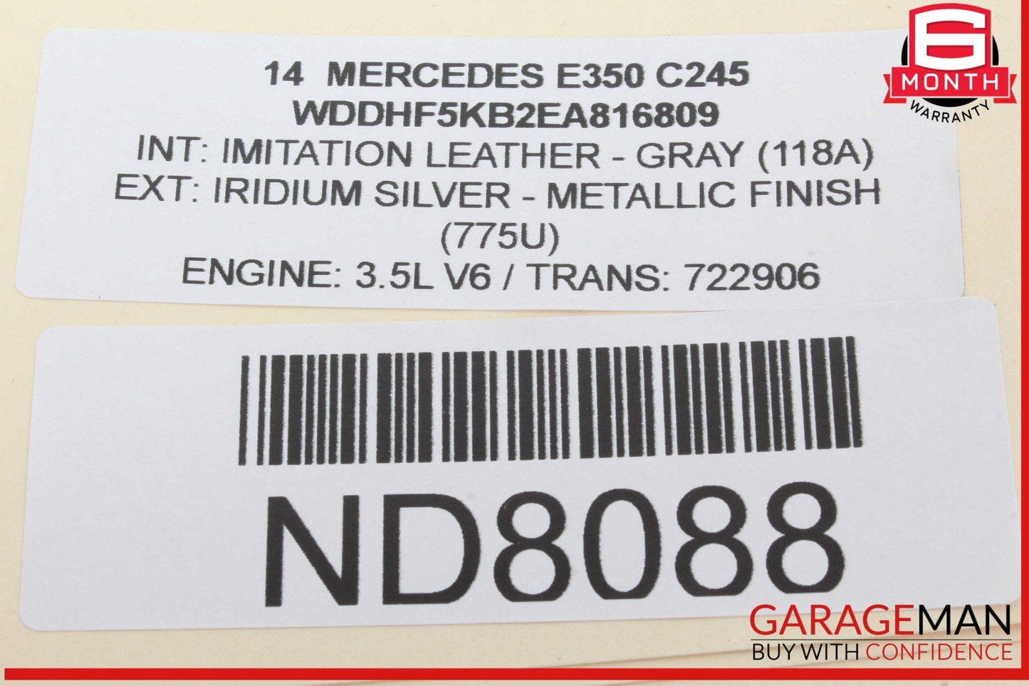 12-18 Mercedes W212 E350 CLS550 CLS400 E400 Overhead Dome Light Lamp OEM