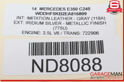 12-18 Mercedes W212 E350 CLS550 CLS400 E400 Overhead Dome Light Lamp OEM