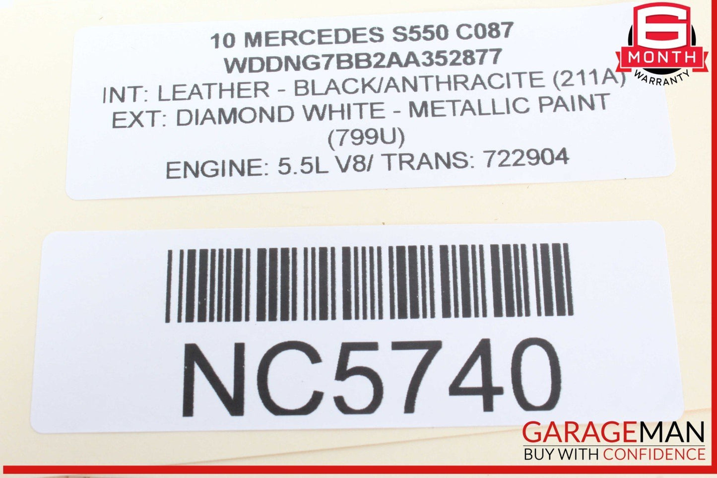 10-14 Mercedes W221 S550 S600 Steering Wheel w/ Paddle Shifters Black Wood OEM