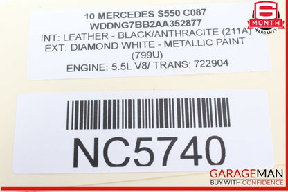 10-14 Mercedes W221 S550 S600 Steering Wheel w/ Paddle Shifters Black Wood OEM