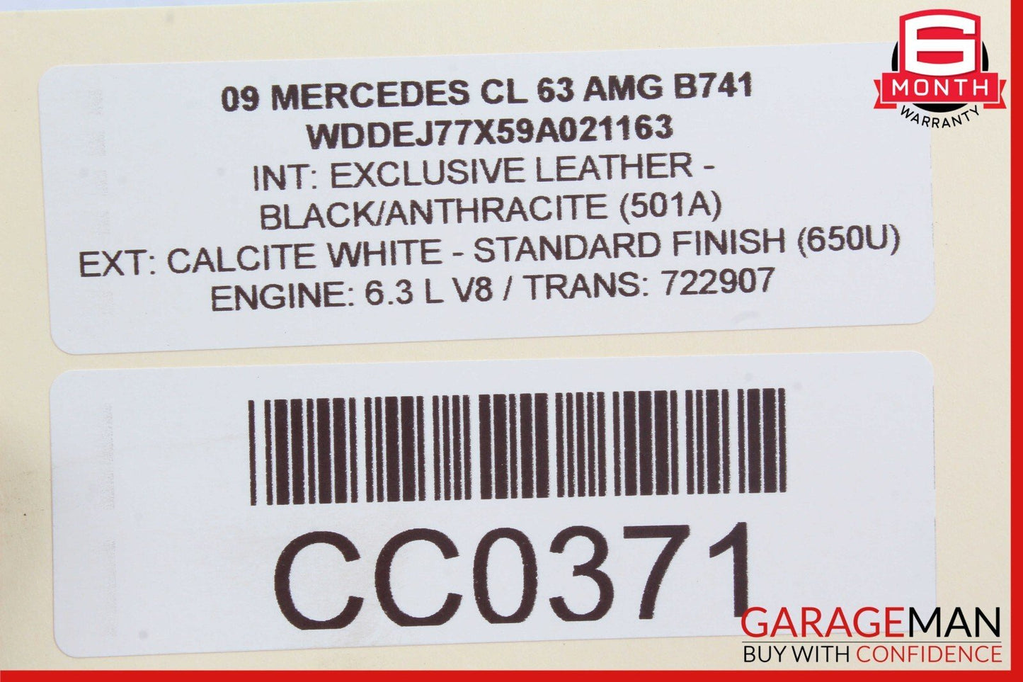 07-14 Mercedes W216 CL63 AMG CL550 Rear Trunk Lid Latch Lock Actuator OEM