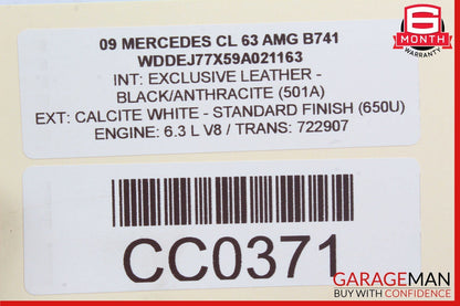 07-14 Mercedes W216 CL63 AMG CL550 Rear Trunk Lid Latch Lock Actuator OEM