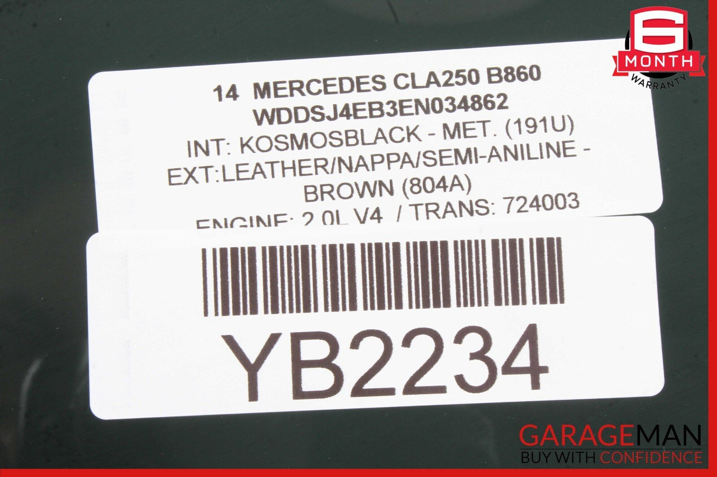 14-18 Mercedes W117 CLA250 Front Right Passenger Door Window Auto Glass Panel