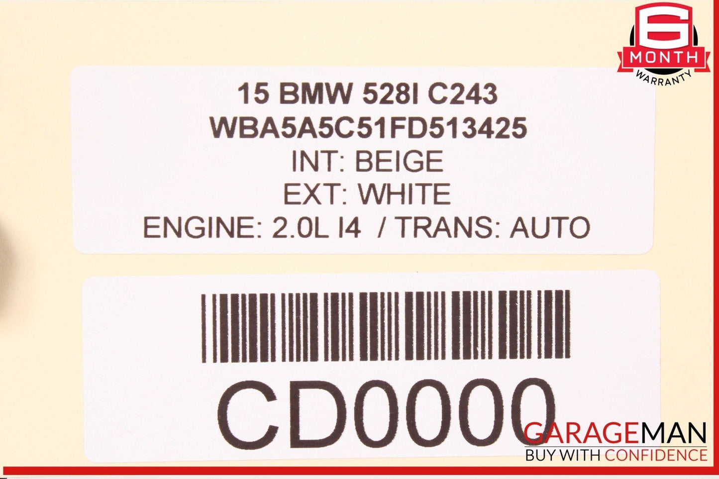 11-16 BMW F10 528i 535i 550i Front Dash Dashboard Instrument Panel Cover OEM