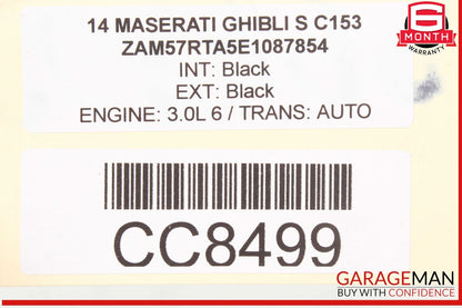 14-22 Maserati Ghibli M157 Front Right Passenger Side Door Shell OEM