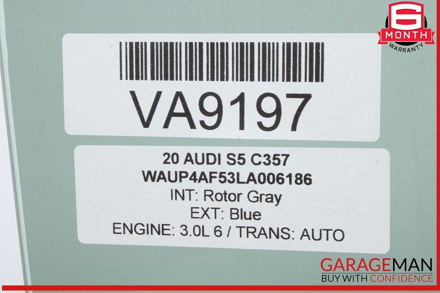 18-24 Audi S5 A5 RS5 Coupe Front Right Passenger Side Door Window Glass OEM
