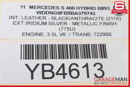 10-14 Mercedes W221 S400 CL550 Multifunction Switch Knob Control Trim Assembly