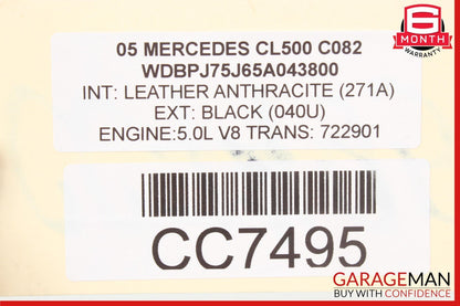 00-06 Mercedes W215 CL500 Front Engine Subframe Crossmember Cross Member Bar OEM
