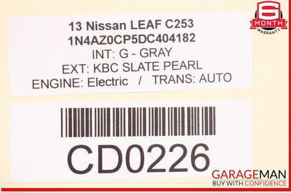 13-17 Nissan Leaf Front Hood Bonnet Panel Assembly OEM