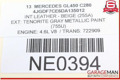 13-19 Mercedes X166 GL450 GLS450 Rear Right Bumper Holder Support Bracket OEM
