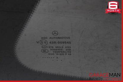 13-19 Mercedes X166 GL450 GLS550 Rear Right Side Quarter Window Glass Trim Assy