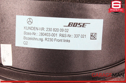 03-08 Mercedes R230 SL550 Front Left and Right Side Door Audio Speaker Bose OEM
