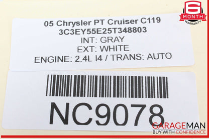 01-05 Chrysler PT Cruiser Front Left Driver Side Steering Wheel 0XK571DVAA OEM