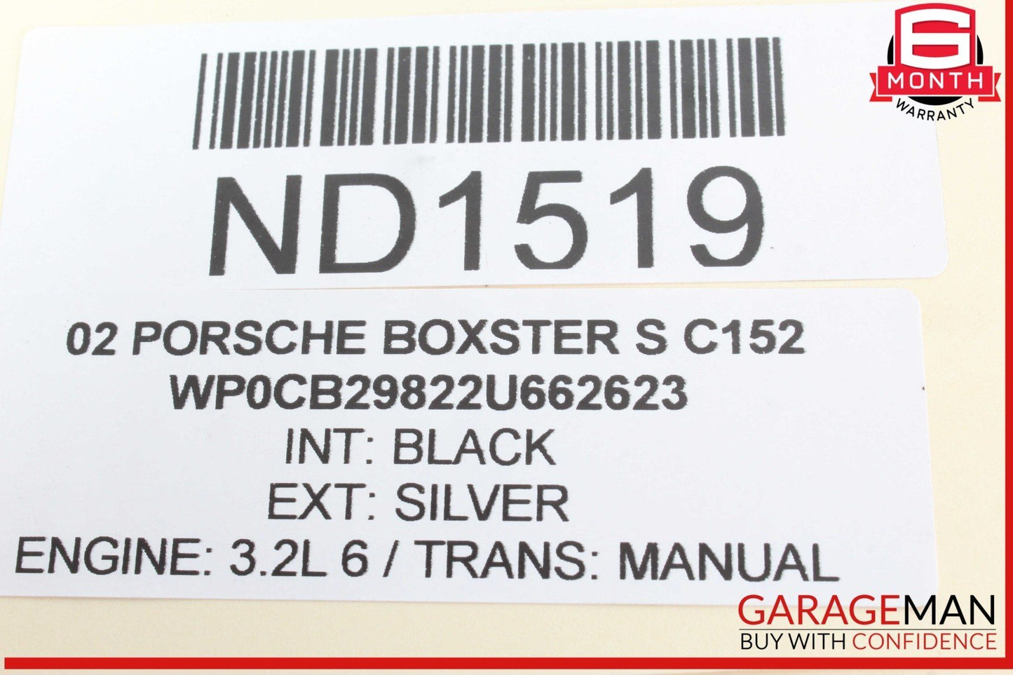 97-04 Porsche Boxster S 986 Right Side Engine Radiator AC A/C Condenser OEM