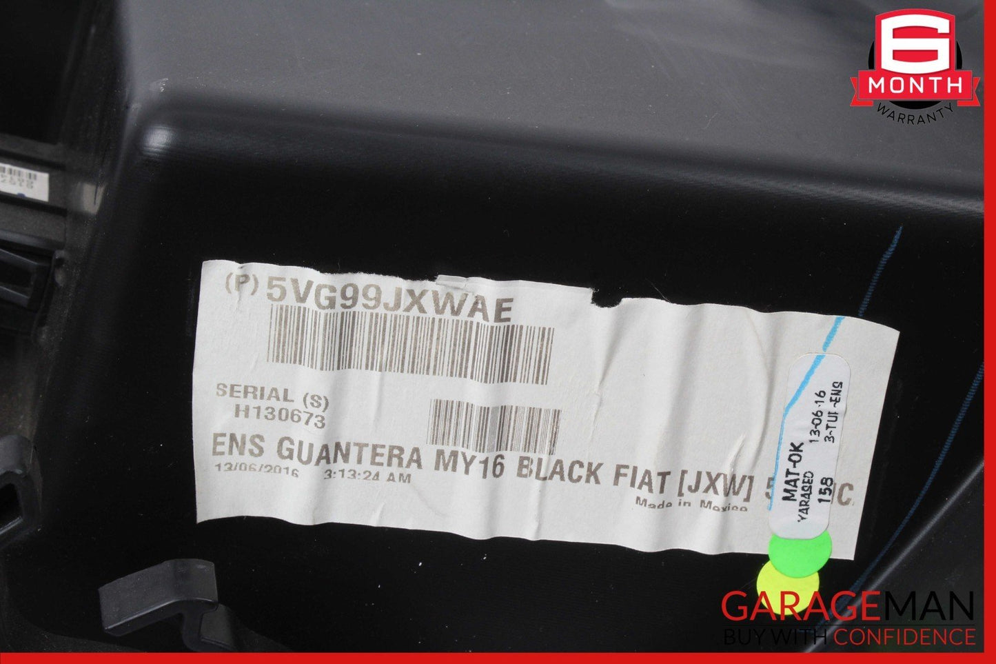 12-17 Fiat 500E Front Right Side Dash Dashboard Glove Box Storage Compartment