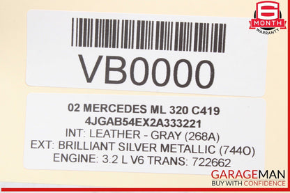 98-05 Mercedes W163 ML320 Lower Engine Motor Oil Pan 1120141203 OEM