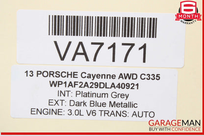 12-14 Porsche Cayenne 958 AWD Trunk Lid Molding Trim Spoiler Wing w/ Light OEM