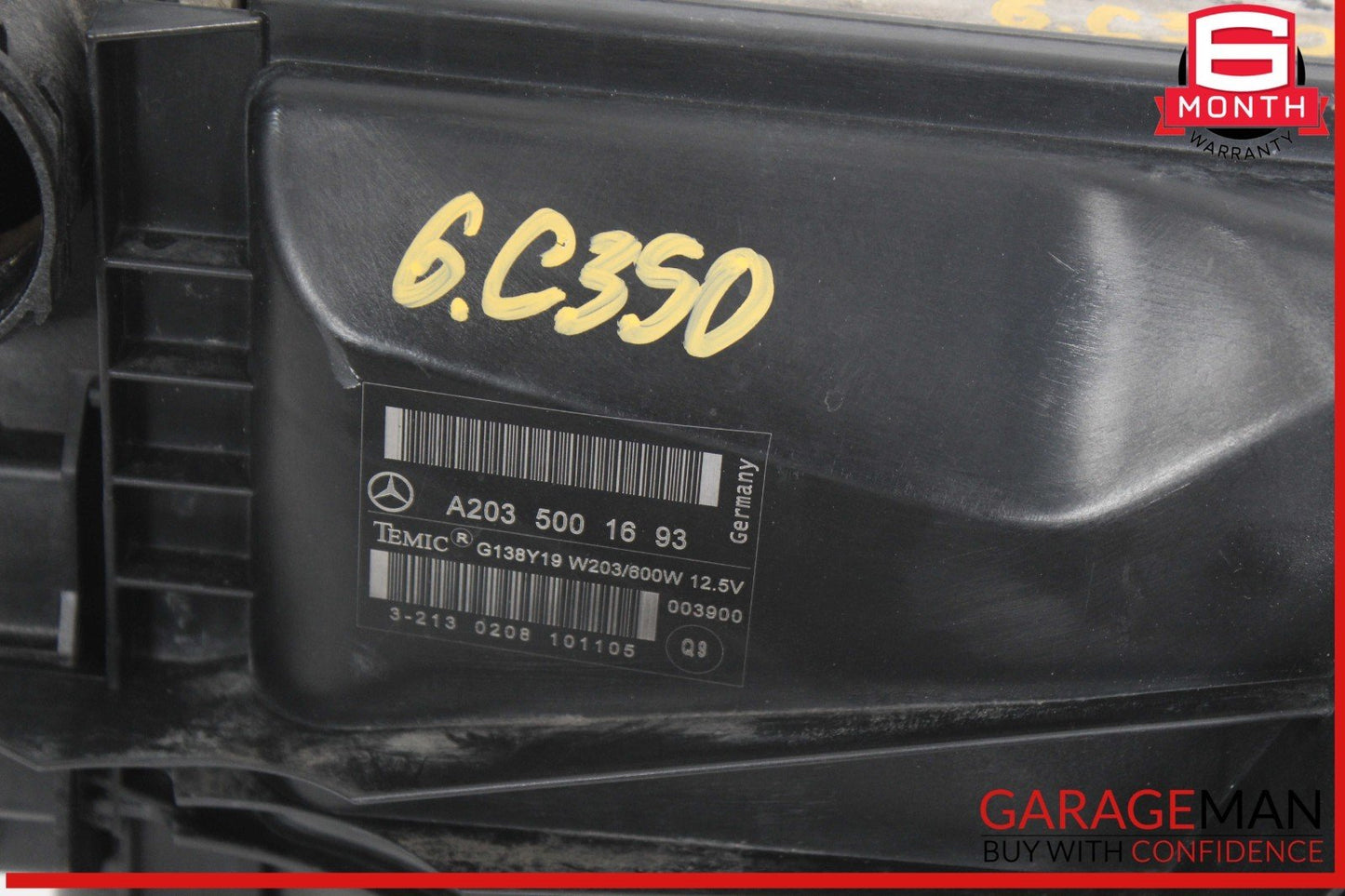 05-09 Mercedes W203 C350 C230 CLK350 Engine Radiator Cooling Fan Motor OEM