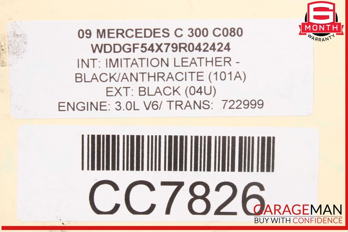 08-11 Mercedes W204 C300 Automatic Transmission 3.0L V6 RWD 722.999 OEM 101k