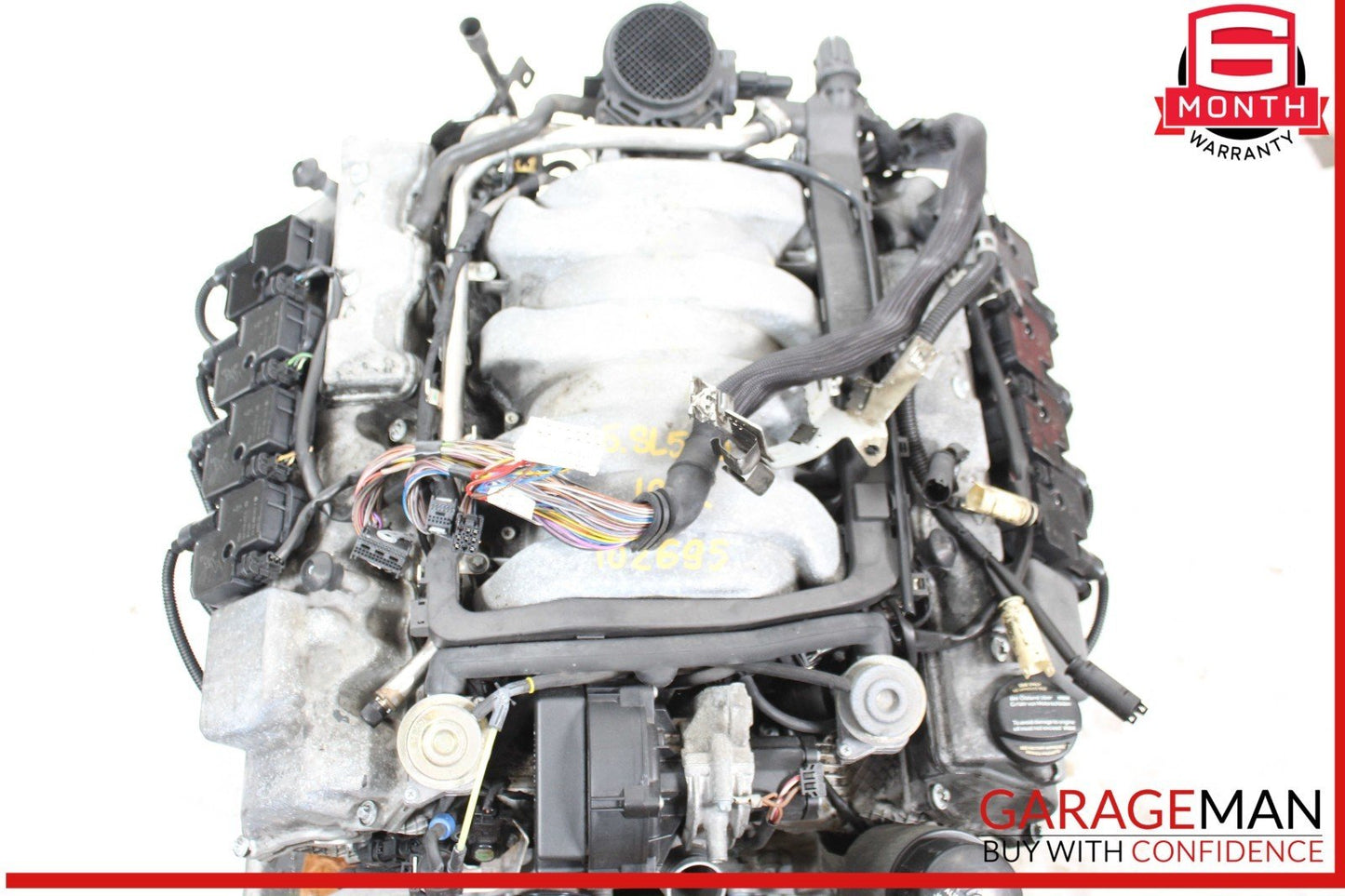 03-06 Mercedes R230 SL500 RWD Engine Motor Block Assembly OEM 194k